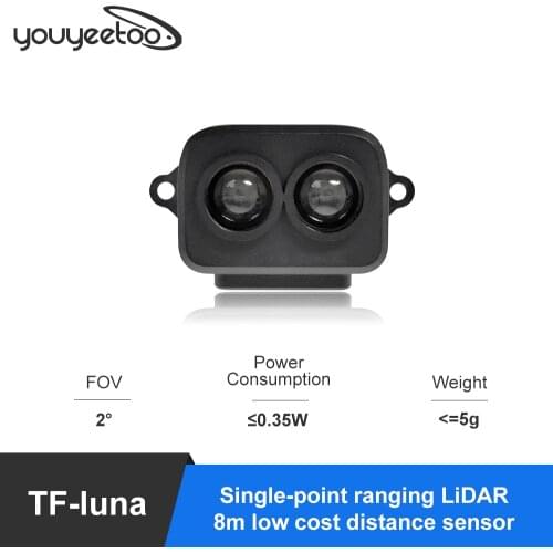 Smartfly Benewake TF-Luna Single point laser radar module small size, low power consumption light weight 5V UART IIC Interface