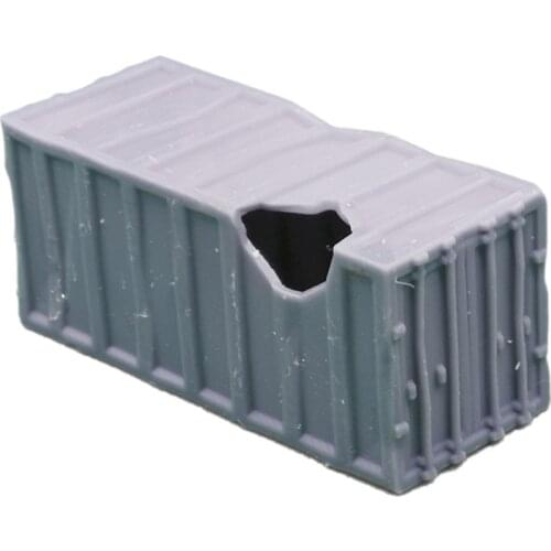 Outland Models Railway Scenery Damaged Container Shelter 1:87 HO Scale