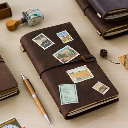 Genuine Cow n05 Shell w44 Journals Travel Beautiful Work Portable Diary Notebook Diary