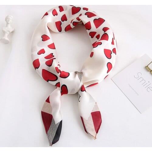 Luxury Brand 2019 New Fashion Summer Silk Square Scarf Women Satin Neck Hair Tie Band Soft Beach Hijab Head Female Foulard