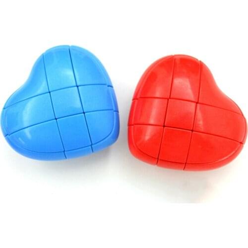 Heart Style 3x3x3 Strange-shape Puzzles Magic Cubes For Kids Child Smooth Educational Toys Speed Cubo Magico TY0097