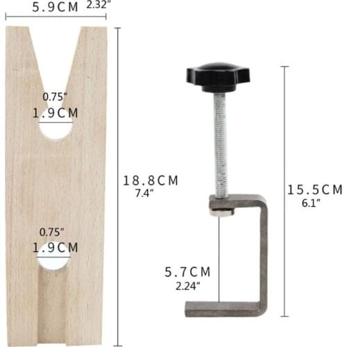 Jewelers Bench Pin Clamp V-Slot C-Clamp Mount On Table Workbench Jewelers Tools