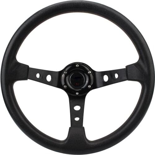 PU Drifting Sport Steering Wheel 14 inch For Cars Racing Car Racing Steering Wheels With DIY Logo Universal