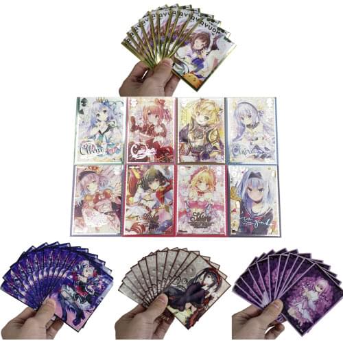 120 PCS/LOT Cute Anime Girls Card Sleeves Trading Cards TCG Game Illustration Shield Tarjeta De Juego Protector Storage Bags