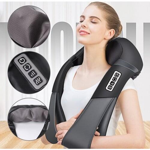 4D kneading Shiatsu Massager Shawl Car/Home Massagem Cervical Back Neck Massager Shawl Device Shoulder Massager