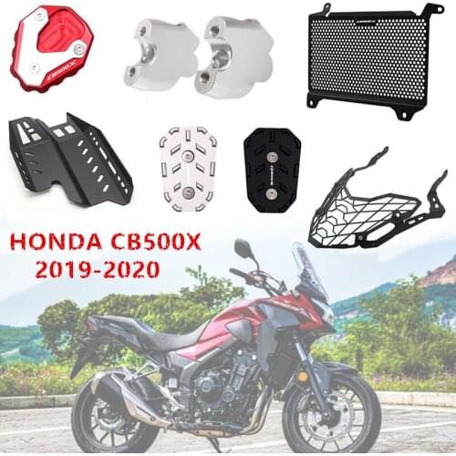 For HONDA CB500X Accessories 2019 2020 Motorcycle Kickstand Brake Lever Pedal Engine Guard Cover Radiator Headlight Protection