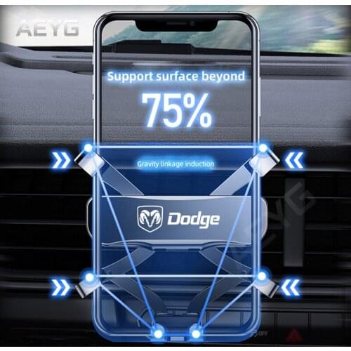 Car Mobile Phone Holder For Dodge Caliber Journey Ram Durango Charger SRT Gravity Air Vent Stand Smart Phone Special Mount 2020