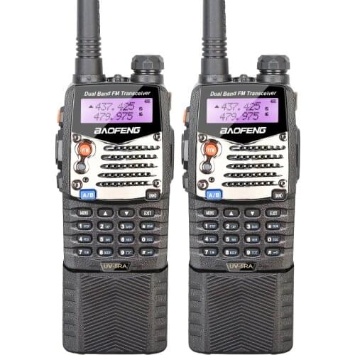 Free Shipping New 2PCS BAOFENG UV-5RA UHF+VHF Dual Band/Dual Watch Two-Way Radio Walkie Talkie Long Battery Free Earphone