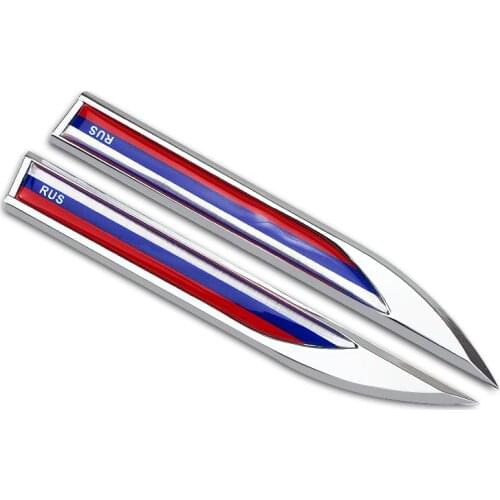 Car Decoration Strip Metal National Flag Sticker Car Styling Scratch For Skoda octavia fabia yeti rapia superb a Car Accessories