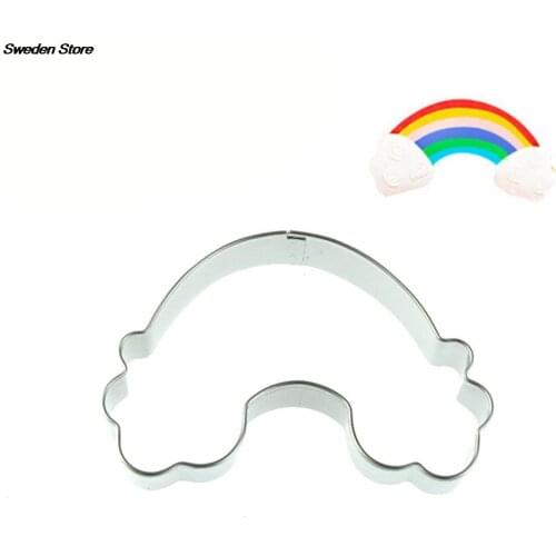 DIY Pastry Biscuit bake Molds Cookie Cutter Rainbow ShapeFondant Cake Decorating Tools