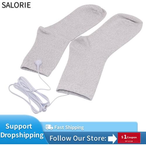 TENS Conductive Electrode Socks Cable for Electro Foot Massager Tens Unit Digital Therapy Machine Health Care Muscle Stimulator