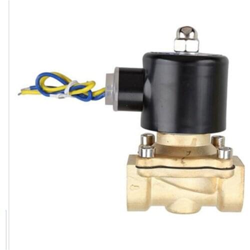 3/4" Electric Solenoid Valve Water Air Medium N/C Normally Closed 2W-200-20 12VDC 24VDC 110VAC 220VAC