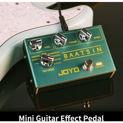 JOYO R-11 BAATSIN Classic Overdrive Pedal 8 Different OD/DS Distortion Effect Pedal For Electric Guitar Effect Guitar Parts