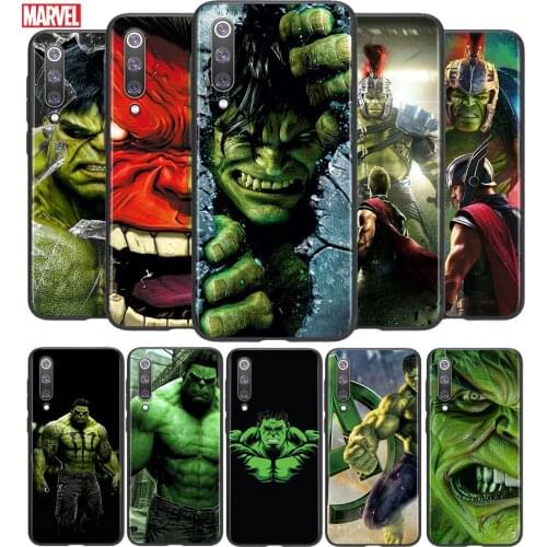 Marvel Hulk For Xiaomi Mi 8 9 10 11 10i 11i 10 10 11Pro A3 9T 10T Lite Pro Se Ultra 5G Silicone Black Soft Phone Case