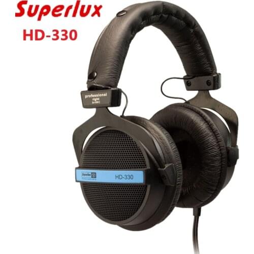 Superlux HD-330 audiophile HiFi stereo headphone semi-open dynamic clear sound soft earmuff single-sided gaming headset