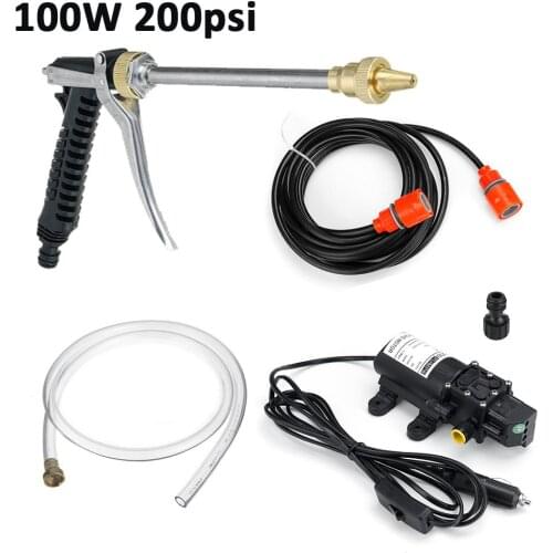 12V 250PSI Household Car Cleaning 120w Portable Pump High Pressure Washer Electric Car Wash Water Gun Car Washer Washing Machine