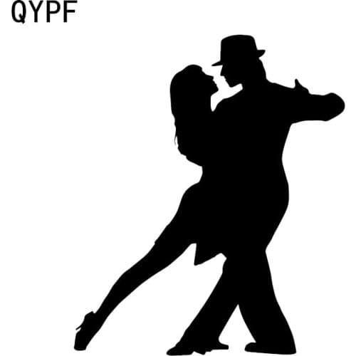 QYPF 12.2*14.4 Fashion Dancing Sports Decor Car Modelling Sticker Vinyl Silhouette C16-2136
