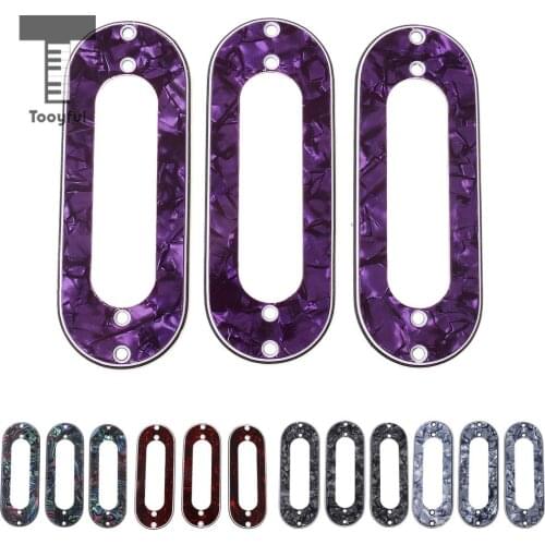 Tooyful 3 Pieces Guitar Single Coil Pickup Mounting Ring for Electric Guitar Parts Accessories