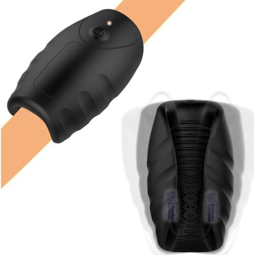 10 Frequency Charged Penis Enlargement Trainer Vibrator Masturbator For Men Penis Delay Exercise Pussy Masturbation Cup Sex Toys