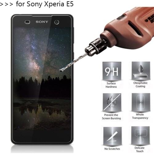 20Pcs/lot 2.5D 0.26mm 9H Tempered Glass On The For Sony Xperia E5 E 5 SonyE5 F3311 Screen Protector protective film For Sony E5