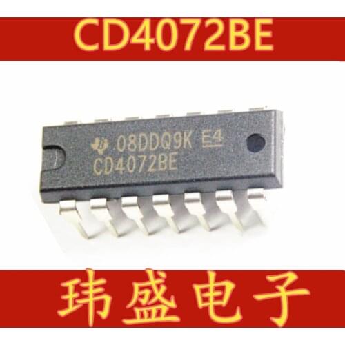 10pcs CD4072BE DIP-14 CD4072