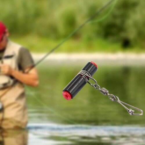 10PCS Fishing Line Sinker Slide Fishing Tackle Fishing Balance Head Round Eye Swivel With Quick Pin Hook Bracket