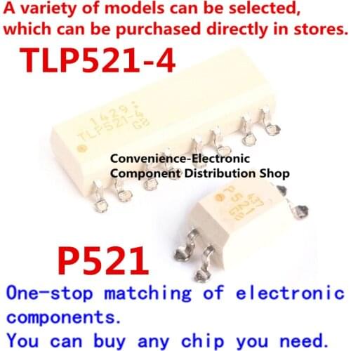 10PCS/PACK TLP521-4GB TLP521-4 TLP521-1GB TLP521-1 P521 optocoupler directly inserted into SOP-4 SMD SOP-16 IC chip optocoupler