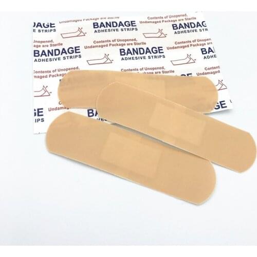 100Pcs/lot Waterproof Breathable Band Aids Cushion Adhesive Plaster Wound Hemostasis Sticker Band For First Aid Kit Survival