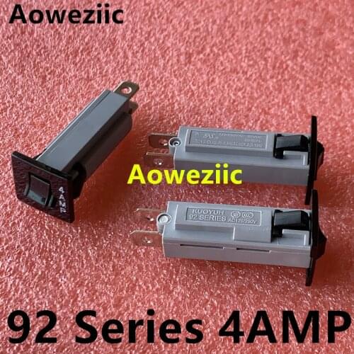 2Pcs 92 Series 4A Circuit Breaker Overload Switch Over Current Protector KUOYUH 125/250VAC 32VDC Short Circuit Leakage Switch
