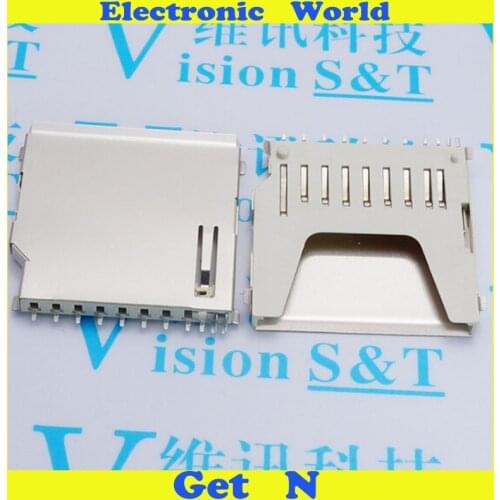 20pcs-500pcs SD Card Socket Long Type SD Card Socket Jack Copper