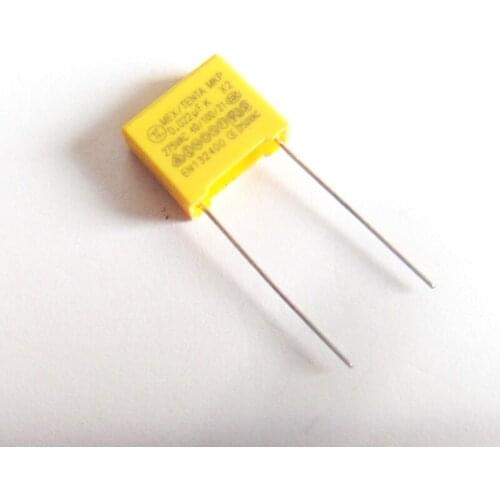 50pcs/lot X2 Safety Capacitor 275VAC 0.022uF 22nF 223K Pin 10mm