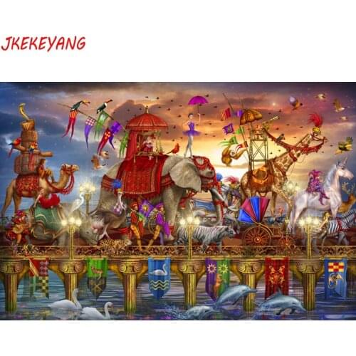 5D DIY square/round Diamond Painting circus Cross Stitch Diamond Embroidery Pattern Rhinestone home decor J0995
