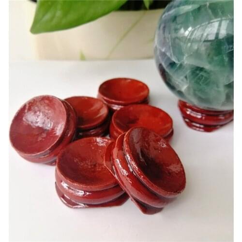 7PCS Wholesale Price Natural Quartz Crystal Base Wooden Holder For Home Decoration Gifts Chakra Ornament Holder