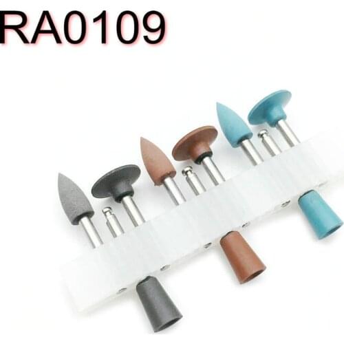 9pcs/ set Dental Amalgam Polishing Kits Dental Silicone Polisher Diamond Burs Cups Teeth Polishing Kits RA0109