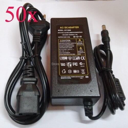 FREE DHL/CDEK 50pcs/lot DC 12V 5A power adapter Input 100V~240V 60W Power supply,EU/UK/US/AU standard 901226