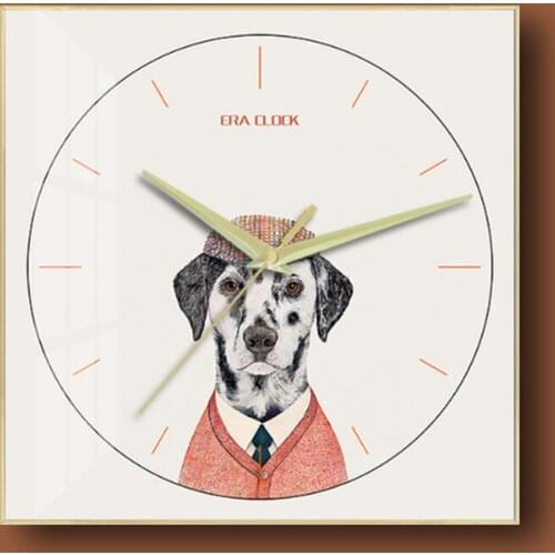 Elegant Frane wall clock Art Wall Clock Luxury Wall Clock cat photo Bedroom Clock Modern Design For Home