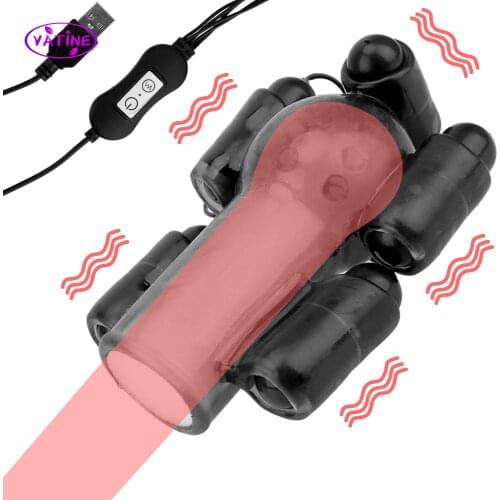 Sex Hat Penis Vibrator For Men Cock Pump Glans Massager Male Masturbator Machine Erotic Tools Adults Intimate Goods Sexual Shop