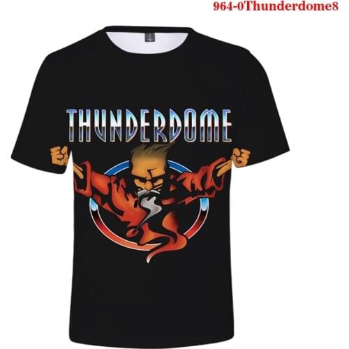 Original Series Thunderdome Hardcore Printed 3D T-Shirt Men Fashion Tops Summer Casual Short Sleeve Teens 100% Cotton Tee Shirt