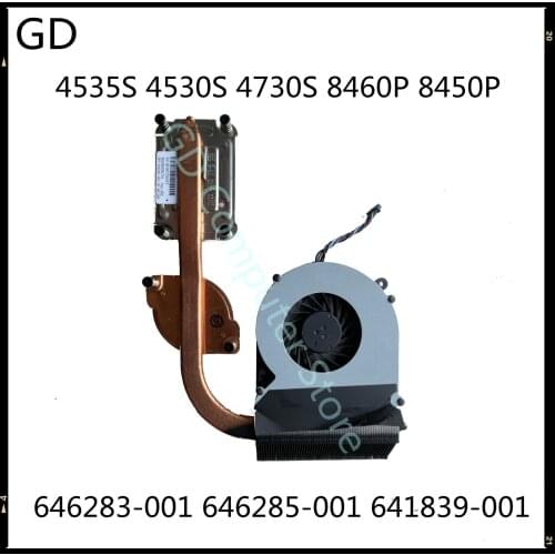 GD Original For HP 4535S 4530S 4730S 8460P 8450P Laptop CPU FAN KSB0505HB 646283-001 646285-001 641839-001 Full Tested
