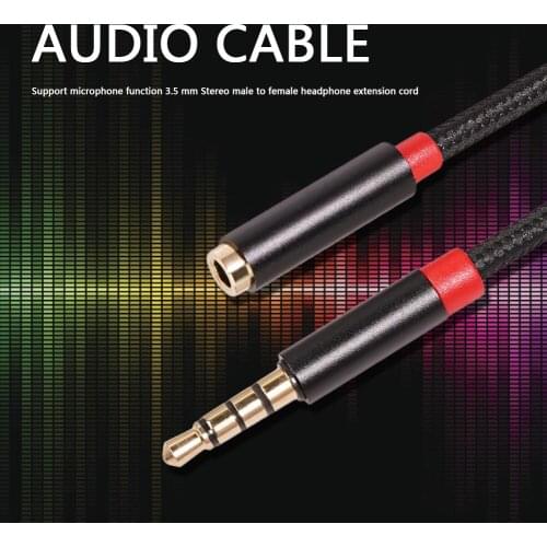 AUX Cable Music 1/2/3m 3.5mm Set Audio Male to Female Cord Household Music Audio Decoration for Headphone Speaker
