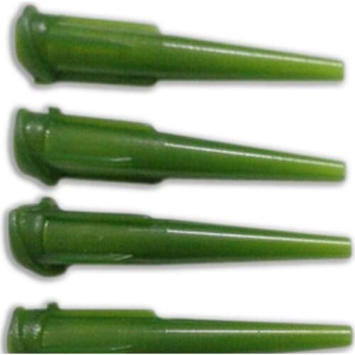 KSOL 100 Pcs Plastic Tapered Pinhead Glue Liquid Dispenser Needles 14G