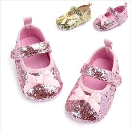 Fashion Bling Baby Shoes Infants Soft Sole First Walker Toddlers Antislip Girls Princess Shoes