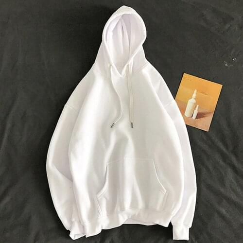 Men Women New Hoodies Solid Color Hooded Autumn Fashion Streetwear Harajuku Hoodie Loose Causal Oversize 5XL Sweatshirt Coat