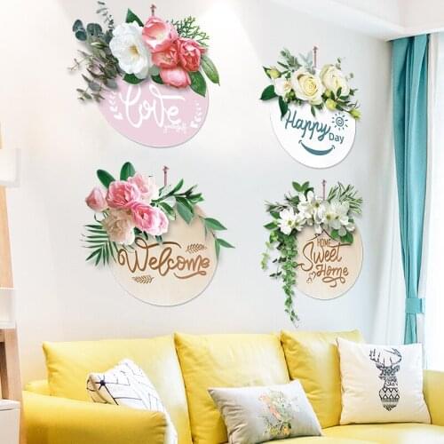 Flowers Wall Stickers DIY Plants Wall Decor Decals for Living Room Kids Bedroom Kitchen Children Nursery Home Decoration