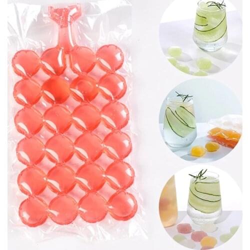 20pcs Disposable Ice Making Bags Freezing Maker Ice Cube Bags Self Seal Ice Making Bag Summer Transparent Ice Cube Tray Mold