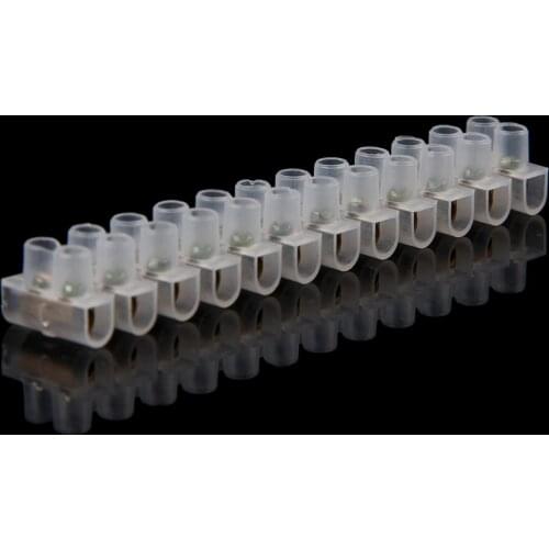 P15D 10Pcs Barrier Screw Terminal Wire Connector 5A 12-Position Block Terminal