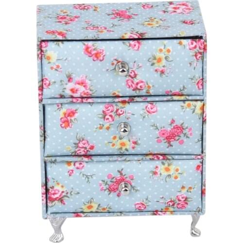 OMoToys 1:12 scale Cupboard Closet Princess Doll House Miniature Furniture Jewelry Display Case Box Organizer Chest Cabinet