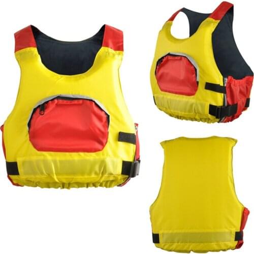 Adult Fishing Life Vest Jacket One Size Adjustable with Pocket EPE Foam Buoyancy Safety Boating Kayak Swimming Surfing Suits