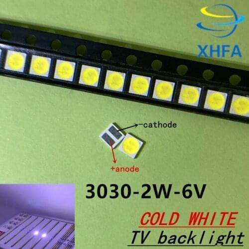 500PCS Lextar GOOD High Power LED Backlight 1.8 W 2W 3030 6 V Cool white 150-187LM PT30W45 V1 TV Application 3030
