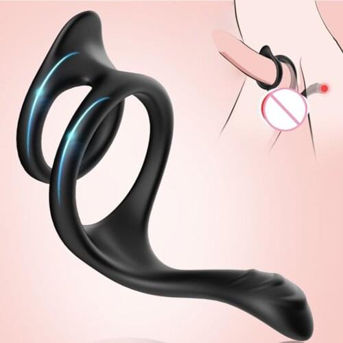 Pumps & Enlargers Silicone Cock Ring Delay Ejaculation Penis Rings Enlargement Erection Adult Sex Toys For Men Sex Products